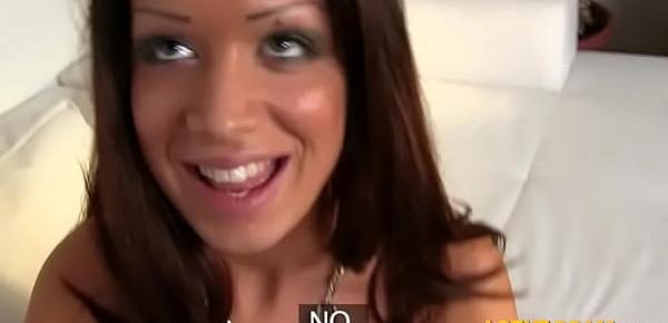  Huge boobs brunette biatch Petra fucked with fake agent
